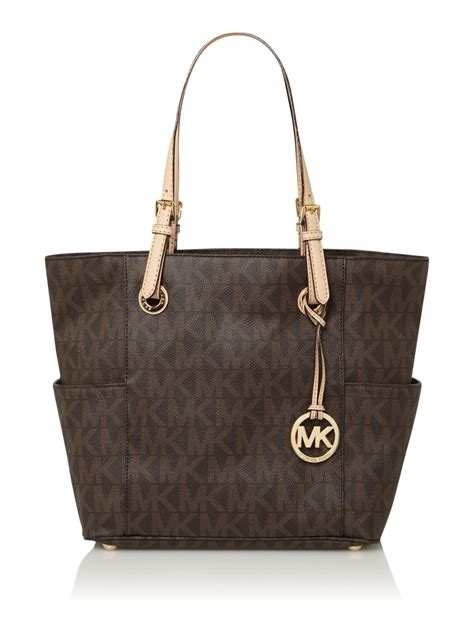 michael kors brown monogram purse